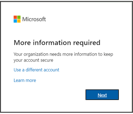 imagen de solicitud requerida para autentcar con microsoft